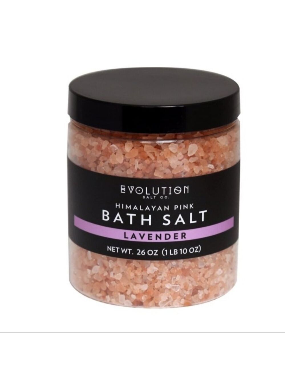 💜 LAVENDER HIMALAYAN BATH SALT - COARSE GRIND - BY EVOLUTION SALT CO., LARGE 26